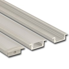 Vestavný hliníkový profil VO 23x8 mm matný difuzor 2 m MCLED ML-761.011.43.2
