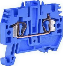 Řadová pružinová svorka ESP-HMM.2B 800V 2,5mm2 modrá na DIN lištu ETI 003903167