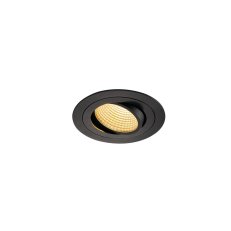 Sada NEW TRIA LED DL ROUND černé matné 12 W 38° 2700K vč.ovladače SLV 114220