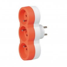 ADAPTÉR ČEL. 3X2P+T 16A,ORANŽOVÝ LEGRAND 050507