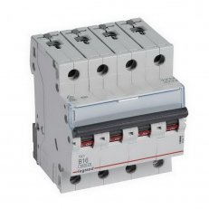 TX3 JISTIČ, 4 PÓLOVÝ, CHAR. B, 16A 6000A LEGRAND 403417