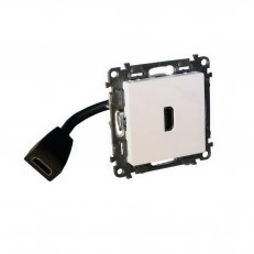 VALENA LIFE PŘEDKONEKTOROVANÁ ZÁSUVKA HDMI V1.4 BÍLÁ LEGRAND 753175