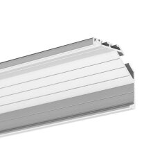LED hliníkový profil KLUŚ KOPRO stříbrná 1m /B6367_1m/ ALUMIA A06367A_1