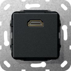 HDMI Gender changer vložka černá mat GIRA 566910