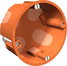 OBO HG 60-35 MW Přístrojová krabice Dutá stěna 2K O68mm H35mm oranžová