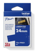 Páska BROTHER TZe-PR851 exklusivní, zlatá/černá, 24mm