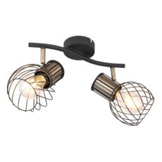 Nástěnné svítidlo ARGUSTO černá 2xE27, max. 40W 230V GLOBO 54013-2