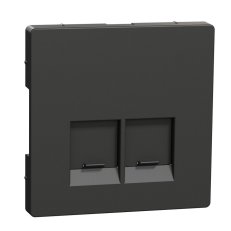 Centrální deska Merten D-Life pro 2xRJ45 Actassi Antracit SCHNEIDER MTN4572-6034