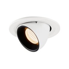 NUMINOS GIMBLE S, zápustné stropní svítidlo bílé/černé 2700 K 20° SLV 1005876