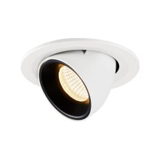 NUMINOS GIMBLE S, zápustné stropní svítidlo bílé/černé 3000 K 40° SLV 1005897