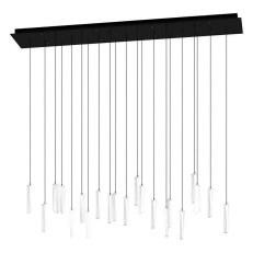 Závěsné svítidlo SARDENARA LED -HL/8 černá/křišťál 43,2W IP20 EGLO 390211