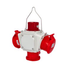 Zásuvkový závěsný box PowerBOX  IP54 3x400V/16/5, 1x přívodka 400V/16/5 PB5848