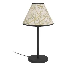 Stolní svítidlo EGLO OXPARK 1xE27 černá/bílá matná bambusové listy 1X25W IP20