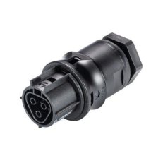 zásuvka vestavná gesis RST, 3-pól, pružinové svorky, M20, černá