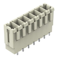 Konektor s pájecími piny THT pájecí kontakt 1,0x1,2 mm rovné světle šedá 7pól.