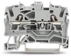 Svorka pro moduly 2 vodiče s diodou 1N4007 šedá 2,5mm2 WAGO 2002-1211/1000-411