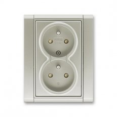 ABB Time 5512F-C02359 32 Zásuvka dvojnásobná chráněná s clonkami