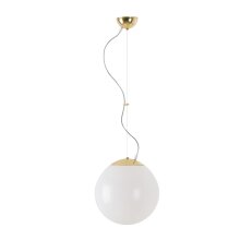 Závěsné LED svítidlo s plastovým stínidlem ISIS L2 PE 20W IP40 DALI 4K mosaz