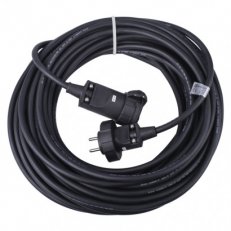 Venkovní prodlužovací kabel 20 m/1 zásuvka/černý/guma/230 V/2,5 mm2 EMOS PM1011