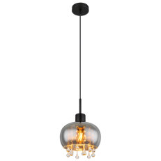Závěsné svítidlo CORRY černá 1xE27 LED, max. 9W 230V GLOBO 15839H