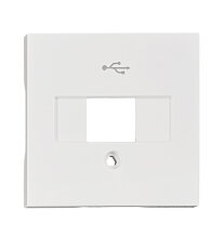 Kryt průchozí USB zásuvky, bílý SCHRACK EV104356--