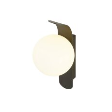 SLV SUN, nástěnné svítidlo, kulaté, 1x max. 40W, LED žárovka, G9, PHASE, černé