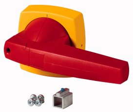 K2SCR Červeno-žlutá ovládací páka pro montáž na kryt 6x6mm K2SC 54 RD/GL/RD