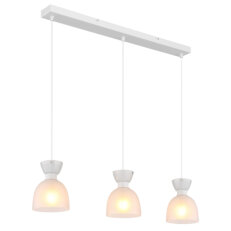 Závěsné svítidlo MASSEY bílá matná 3x40W E14 IP20 GLOBO 15769W-3