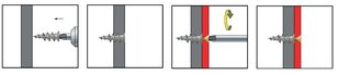 Hmoždinka do sádrokartonu TURBO-AL 10x35, kovová ELEMAN 1000982