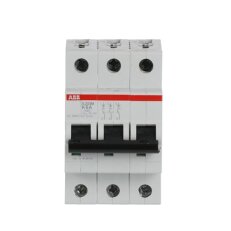S203M-K6 3 fázový jistič 6 A char. K 10kA ABB 2CDS273001R0377
