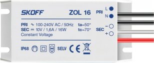 Skoff ZL-016-C-1-1 LED napaječ 10V/16W ZOL 16