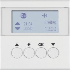 KNX RF žaluziový časový spínač, quicklink, S.1/B.x, bílá lesk BERKER 85745189