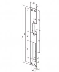 Assa Abloy EL000408 Čelní plech -02140-01