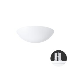 Vestavné svítidlo s plastovým stínidlem OSMONT TITAN V1 13W IP44 E27 bílá