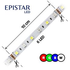 LED pásek 60LED/m 5050 IP20 RGBW 6000-6500 K bílá 12V 20m FK TECHNICS 4738661-60