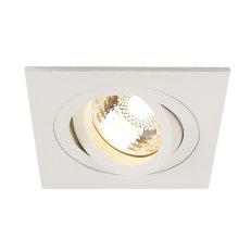 NEW TRIA I downlight ctvercova matna bila 230V GU10 50W SLV 111721