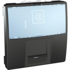 Schneider MGU9.420.12 Kryt datové zásuvky LexCom, 1 modul, grafit