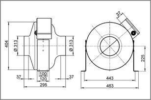Maico 0080.0278 ERR 31/1 radiální ventilátor do kruhového potrubí
