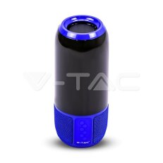 2*3W LED Bluetooth Speaker With USB&TF Card Slot Blue , VT-7456 V-TAC SKU8569