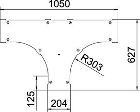OBO LTD 200 R3 FS Víko dílu T B200 Ocel pásově zinkováno DIN EN 10346