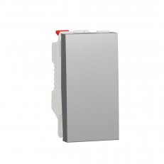 Tlačítko NOVÁ UNICA řazení 1/0, 1M, Aluminium SCHNEIDER NU310630