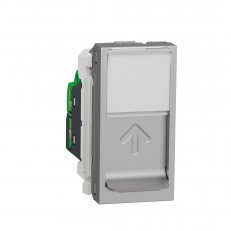 Unica Zásuvka datová 1xRJ45 Kat.5e STP, 1M, Aluminium SCHNEIDER NU341230