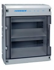 Jističová skříňka s dveřmi pro 24 modulů