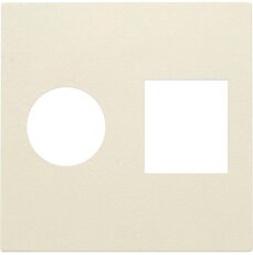 Středový kryt datazásuvky TV+RJ45-CREAM NIKO 100-65702