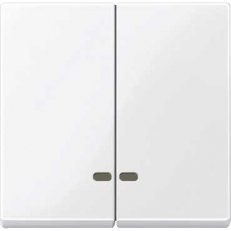 Merten Kryt spínače dvojitý s průzory, System M, Active SCHNEIDER MTN3420-0325