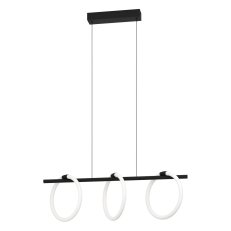 Závěsné svítidlo CARANACOA LED černá/bílá 27W EGLO 900562
