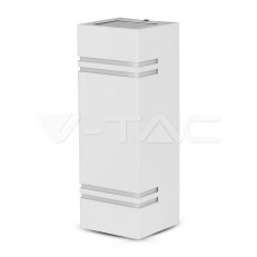 Wall Fiting Square White Body 2 Way IP44