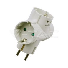 2 Ways Adapter With Earthing Contact 10/