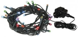 LED vánoční řetěz, 8m, multicolor, časovač