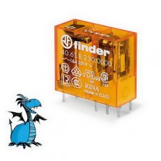 Relé, DIN/PS, 1P/16A, 230V AC FINDER 40.61.8.230.0000